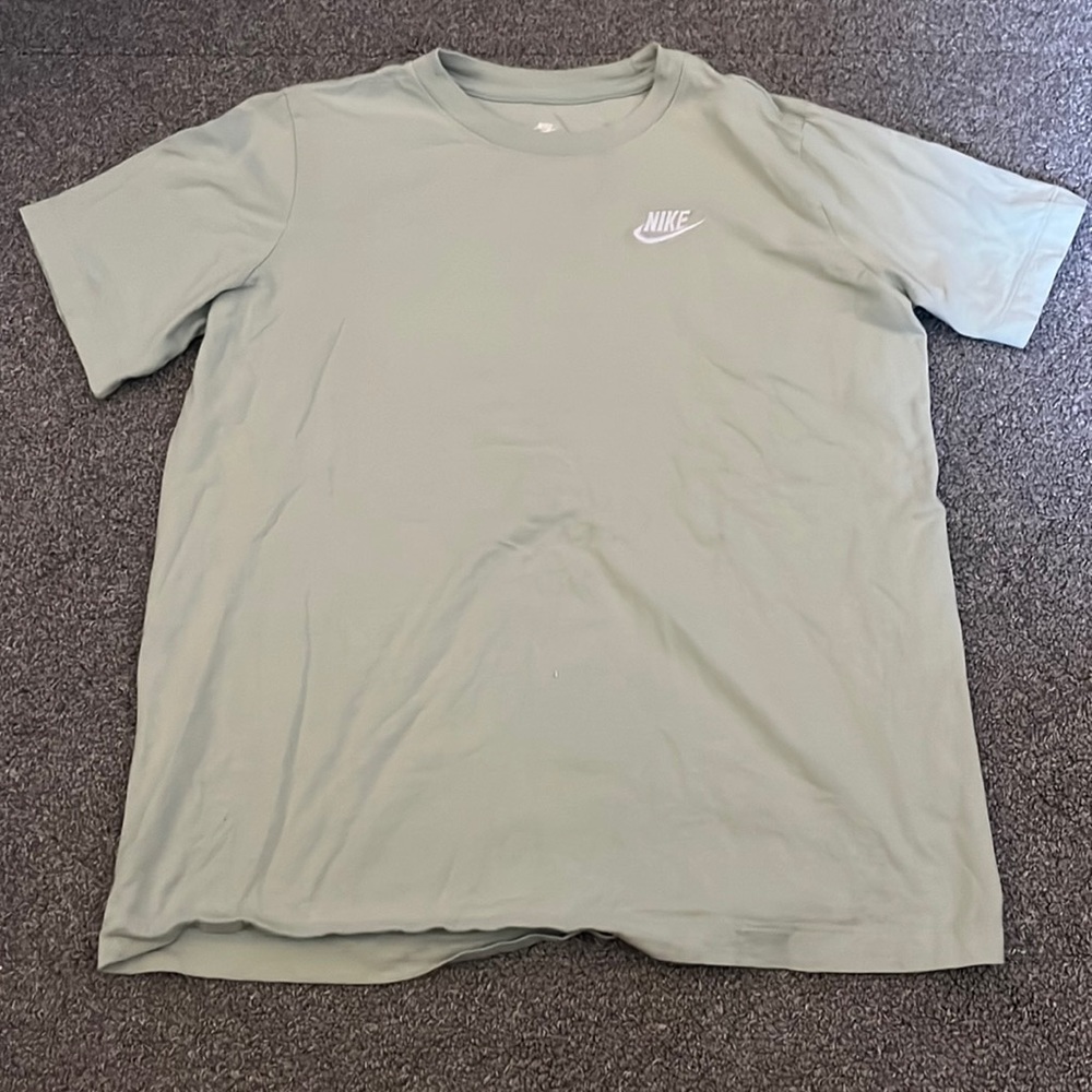 Classic Nike Teal Embroidered Swoosh Tee